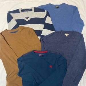 Men’s sweaters size M, express, Levi’s, Sonoma, old navy, Eddie Bauer